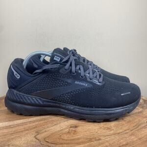 Brooks Adrenaline GTS 22 Mens Triple Black Size 10.5 Running Shoes 1103661D020